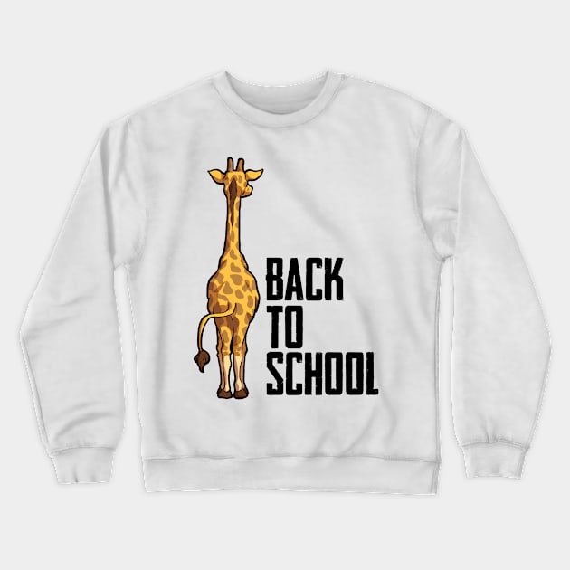 Giraffe - Back To School Crewneck Sweatshirt by maxdax